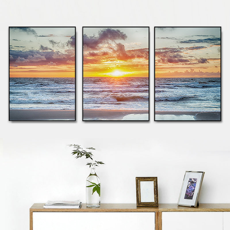 Brehn | Vast Sea Scenery Leinwanddruck für das Esszimmer Fotografie Wandkunst Dekor, Set von drei