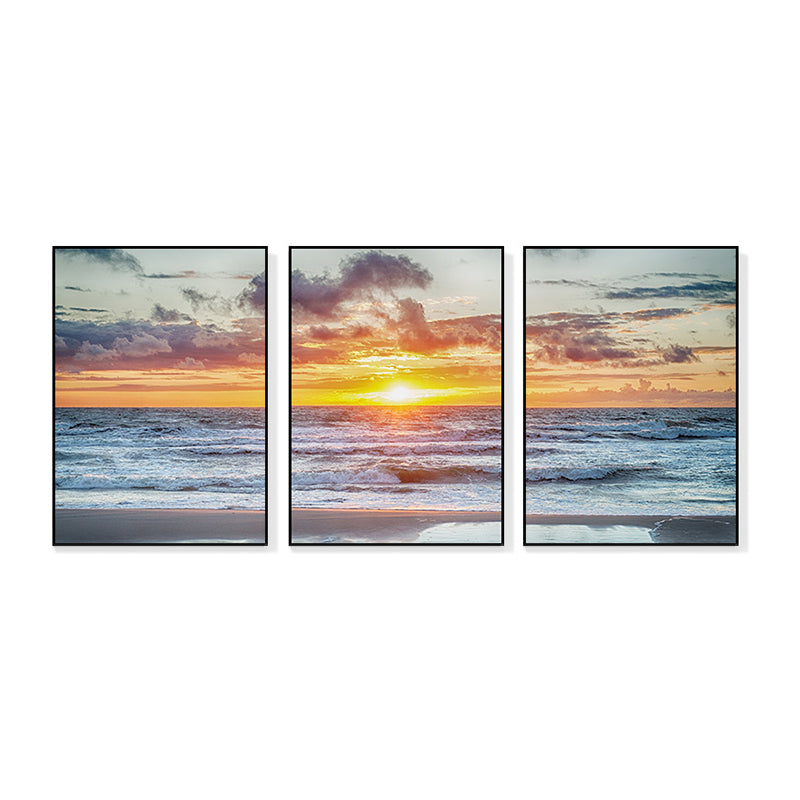 Brehn | Vast Sea Scenery Leinwanddruck für das Esszimmer Fotografie Wandkunst Dekor, Set von drei