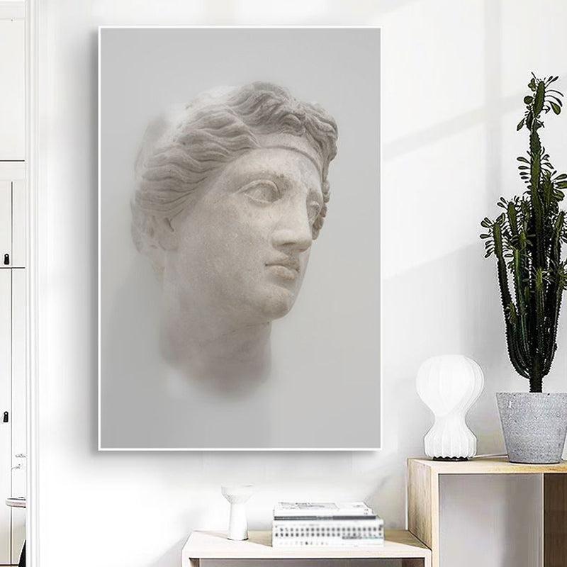 Brehn | Lichtfarbe Skulptur Malerei Texturiert Vintage Stil Esszimmer Eingewickelte Leinwand