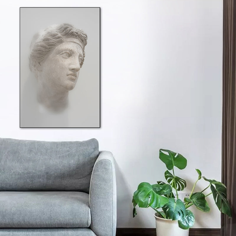 Brehn | Lichtfarbe Skulptur Malerei Texturiert Vintage Stil Esszimmer Eingewickelte Leinwand