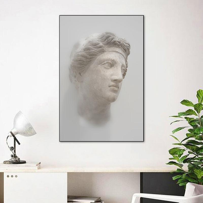 Brehn | Lichtfarbe Skulptur Malerei Texturiert Vintage Stil Esszimmer Eingewickelte Leinwand