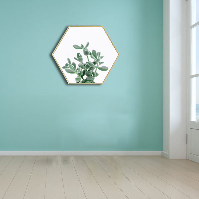 Brehn | Botanische Blätter Wanddekoration Skandinavische Texturierte Badezimmer Leinwand, Verschiedene Größen