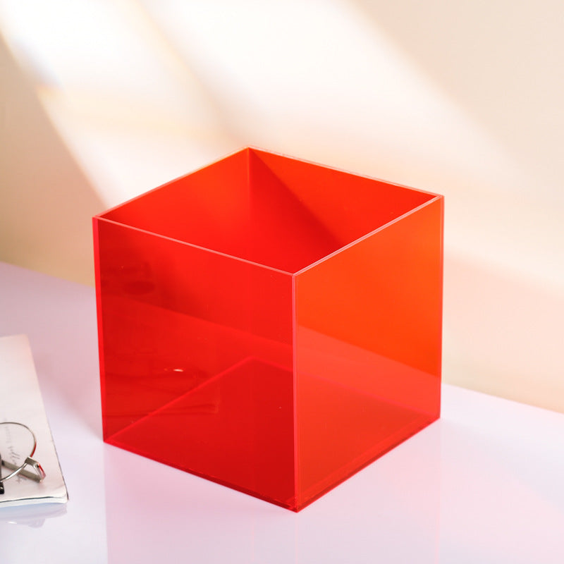 Transparente Farb-Acrylbox Staubschutz Lego integriertes Modell Handdisplayspeicherbox