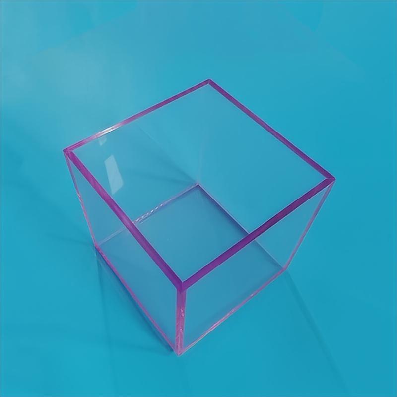 Transparente Farb-Acrylbox Staubschutz Lego integriertes Modell Handdisplayspeicherbox