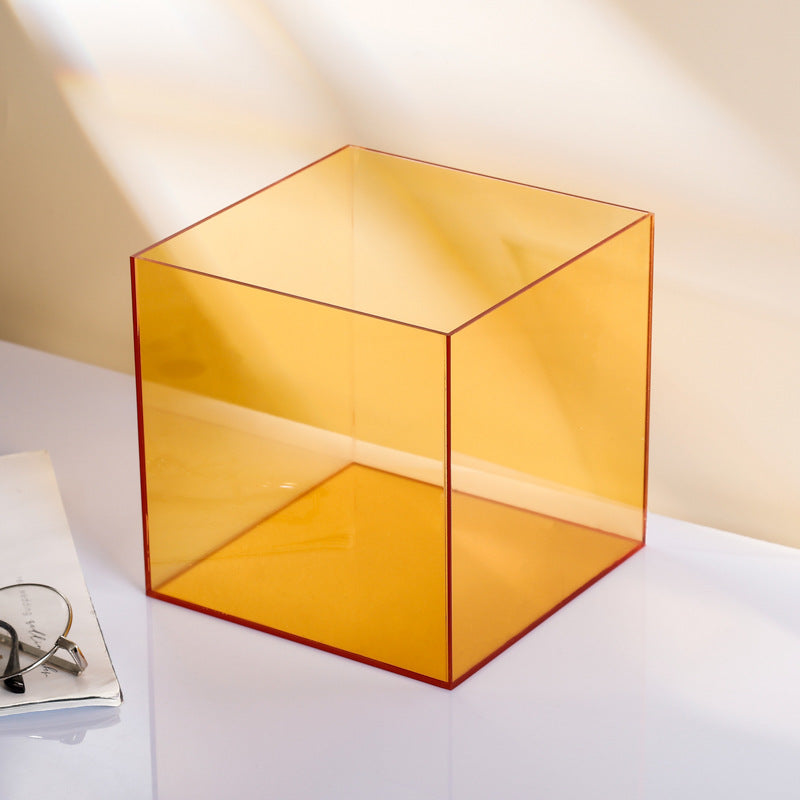 Transparente Farb-Acrylbox Staubschutz Lego integriertes Modell Handdisplayspeicherbox