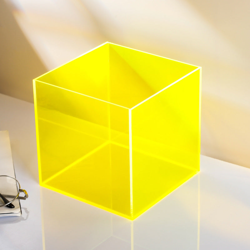 Transparente Farb-Acrylbox Staubschutz Lego integriertes Modell Handdisplayspeicherbox