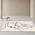 Brehn | Kreativ Nordic Teppich Beige Abstract Teppich Haustierfreundlich Rutschfest Waschbar Teppich für Dekoration