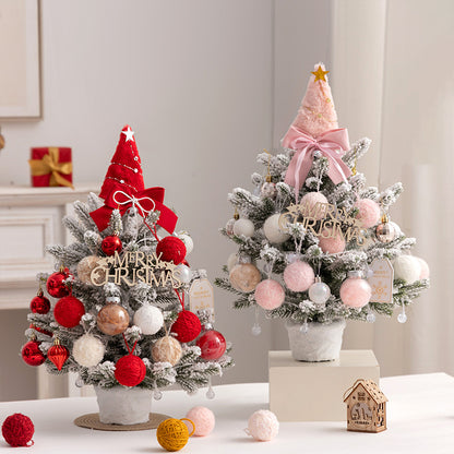 Mini-Weihnachtsbaum mit Schnee-Effekt