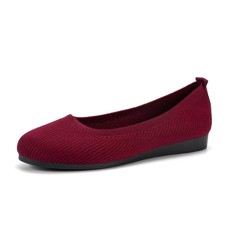 Brehn 丨 Damen Rundschuh Bohnenschuhe