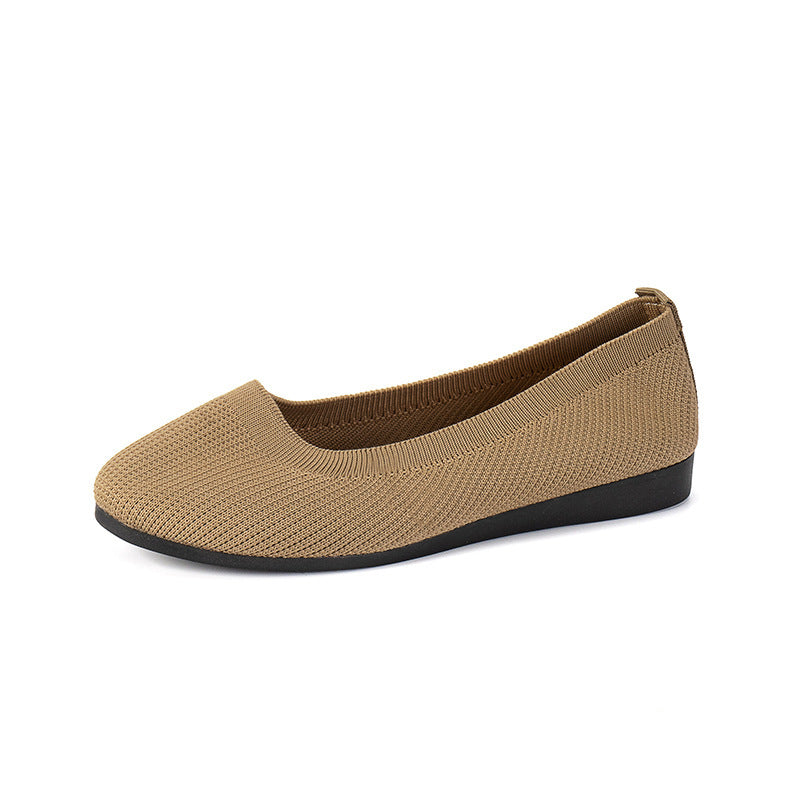Brehn 丨 Damen Rundschuh Bohnenschuhe