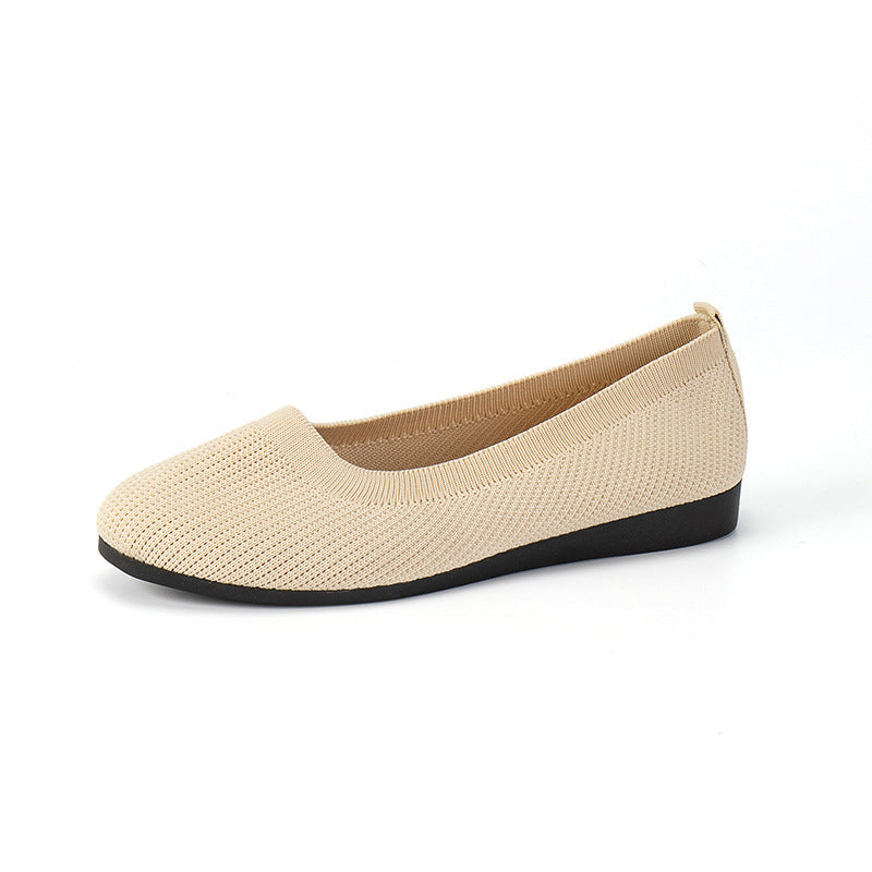 Brehn 丨 Damen Rundschuh Bohnenschuhe