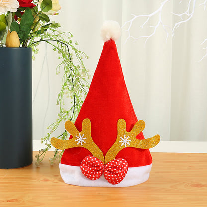 Weihnachtsmütze mit Rentierohren und Glitzerdetails Brehn
