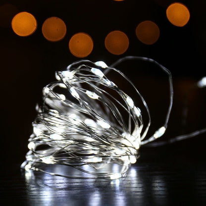 LED-Kupferdraht-Lichterkette mit Batteriebox
