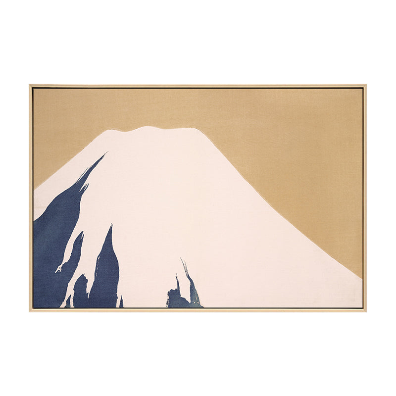 Brehn | Pastell-Montan-Leinwand-Wandkunst Naturlandschaft Asiatische strukturierte Wanddekoration für das Zimmer