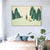 Brehn | Pastell-Montan-Leinwand-Wandkunst Naturlandschaft Asiatische strukturierte Wanddekoration für das Zimmer