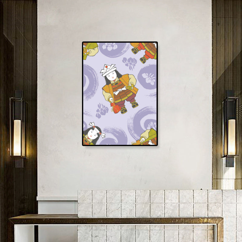 Brehn | Japanische Geisha Leinwanddruck Pastellfarbe Gästezimmer Wandkunst Dekor, verschiedene Größen