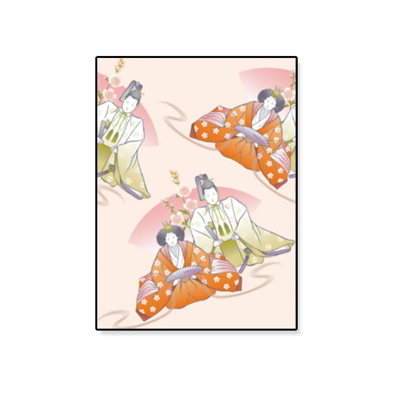 Brehn | Japanische Geisha Leinwanddruck Pastellfarbe Gästezimmer Wandkunst Dekor, verschiedene Größen