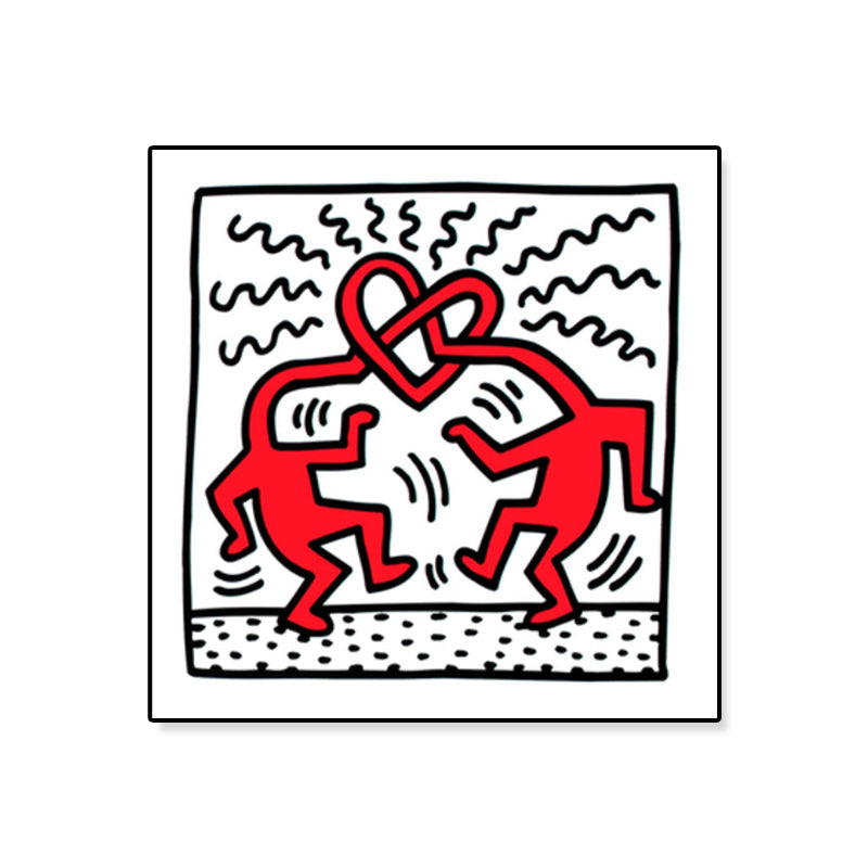 Brehn | Comic-Figur-Zeichnung Wandkunst Moderne Lustige Graffiti Leinwanddruck in hellen Farben