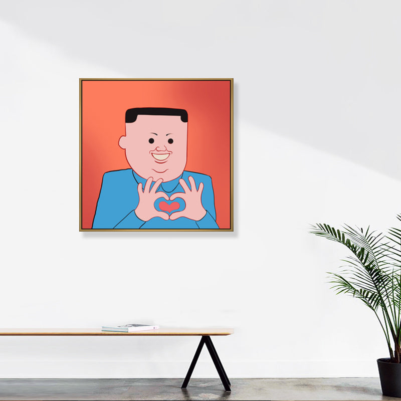 Brehn | Illustration Dunkler Humor Comic Leinwand Funkelnde Texturierte Wandkunst Dekor für Jungenzimmer