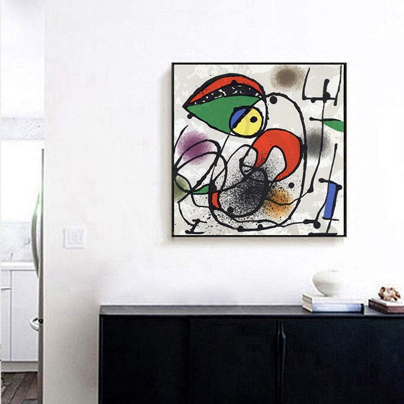 Brehn | Surrealismus Illustration Abstrakte Leinwand Kunst Multicolored Zuhause Galerie Wand Dekor