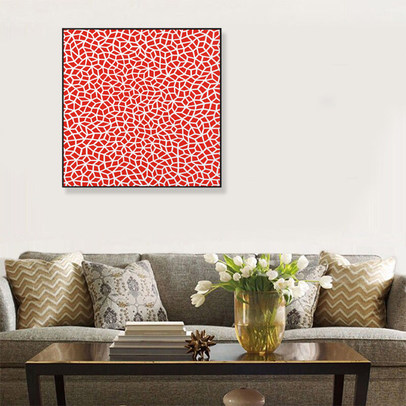Brehn | Pop-Art nahtloses Muster Leinwand Helle Farbillustration Geometrische Wandkunst Druck