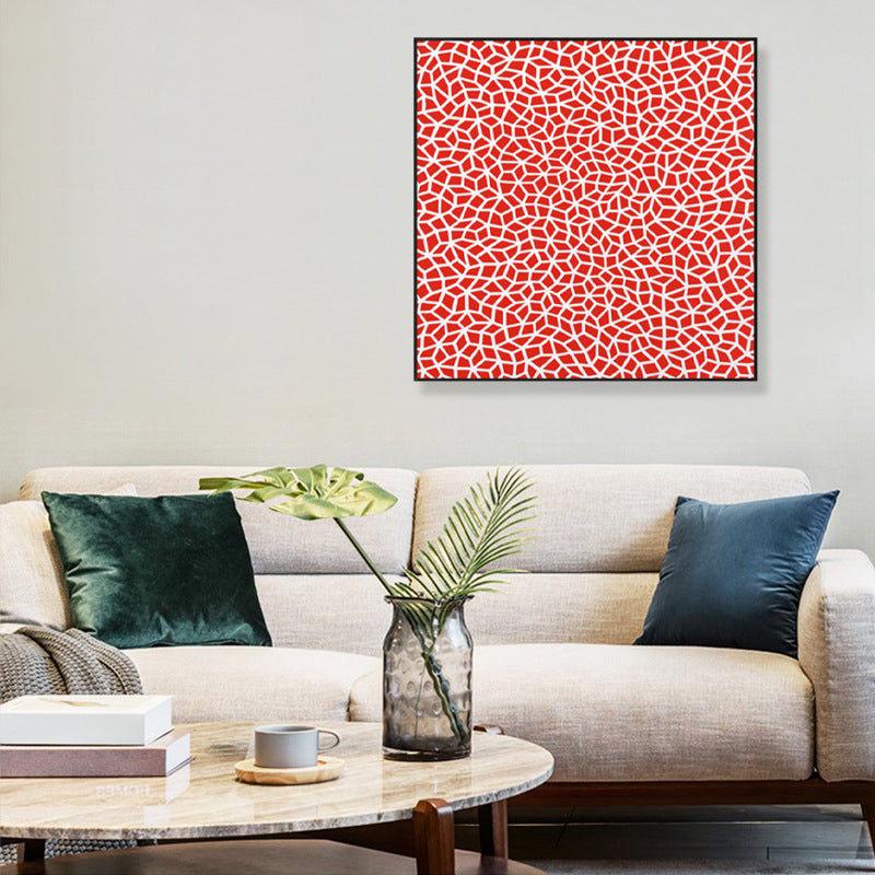 Brehn | Pop-Art nahtloses Muster Leinwand Helle Farbillustration Geometrische Wandkunst Druck