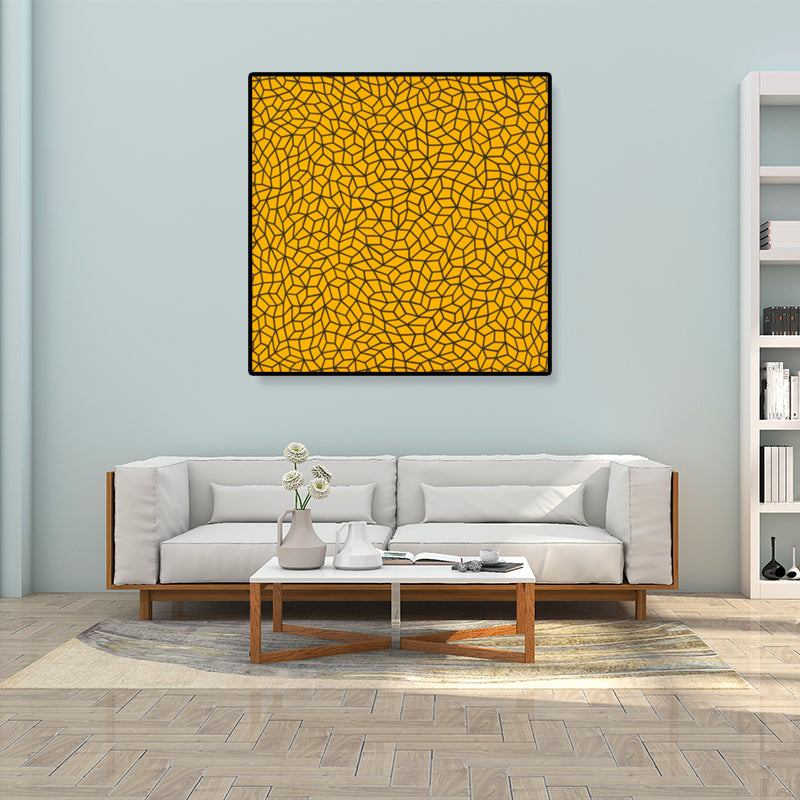 Brehn | Pop-Art nahtloses Muster Leinwand Helle Farbillustration Geometrische Wandkunst Druck