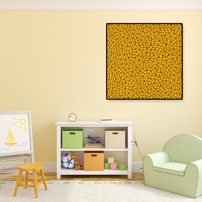 Brehn | Pop-Art nahtloses Muster Leinwand Helle Farbillustration Geometrische Wandkunst Druck