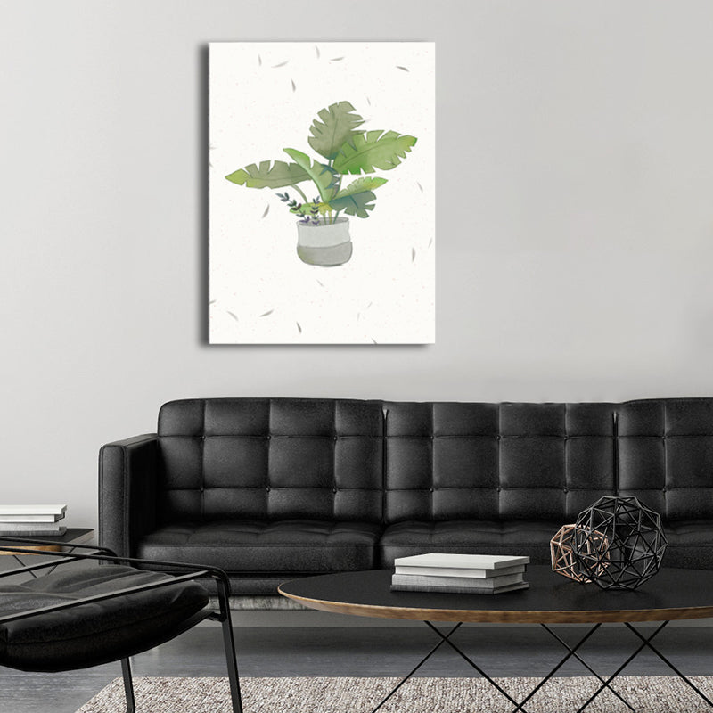 Brehn | Botanische Anordnung Leinwand Nordic Style Texturiertes Wanddekor in sanften Farben für Zuhause