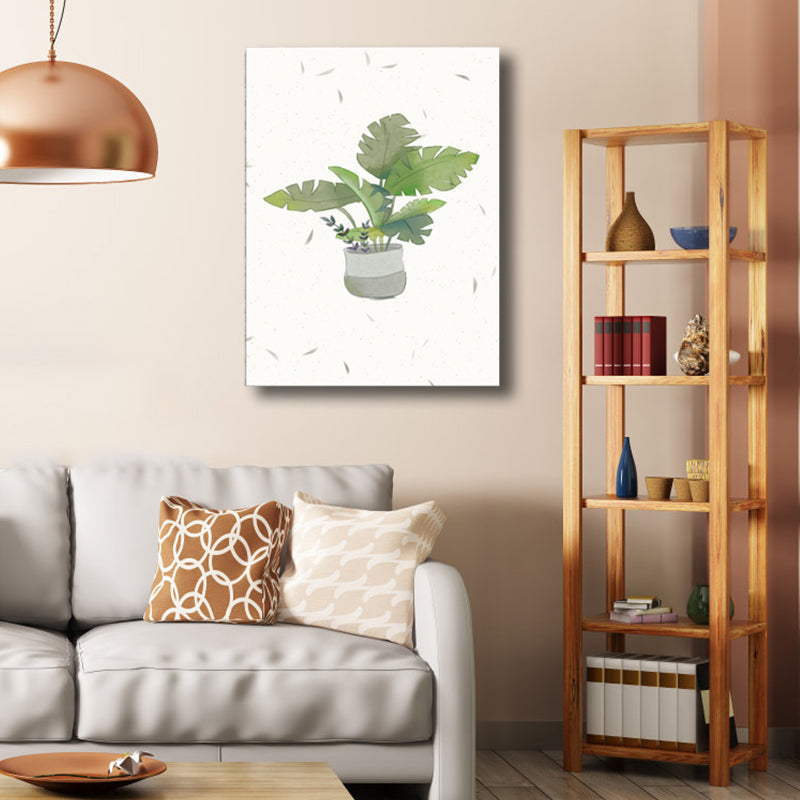 Brehn | Botanische Anordnung Leinwand Nordic Style Texturiertes Wanddekor in sanften Farben für Zuhause