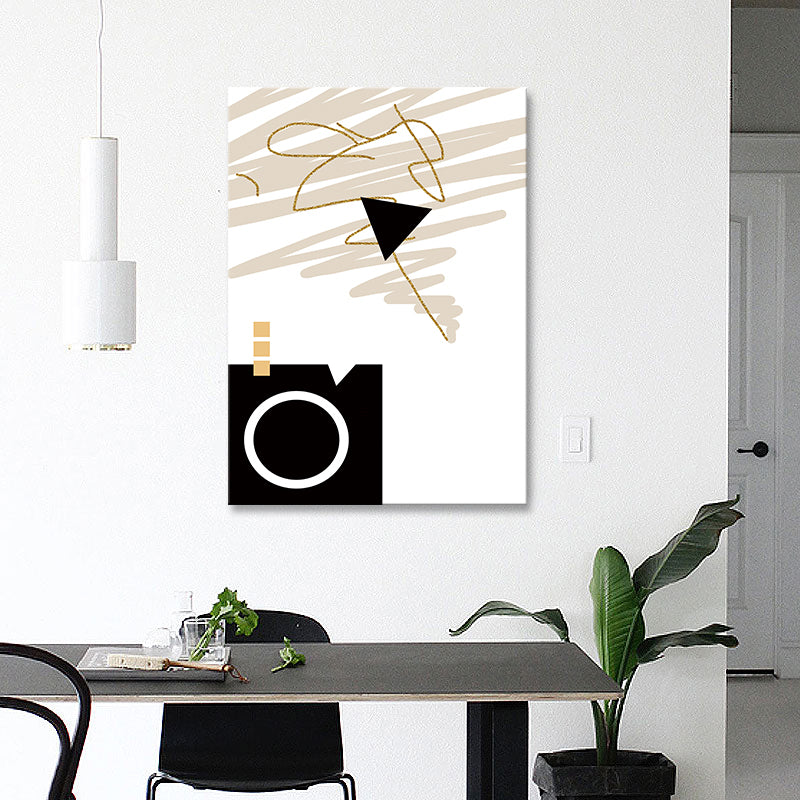 Brehn | Helle Farbige Abstrakte Musterleinwand Kunst Texturierte Wanddekoration für Esszimmer, Mehrere Größen