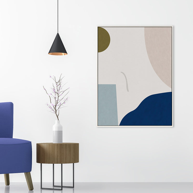 Brehn | Neoteric Grafische Leinwanddruck Nordisch Original Abstrakte Wandkunst in Helle Farbe für Raum