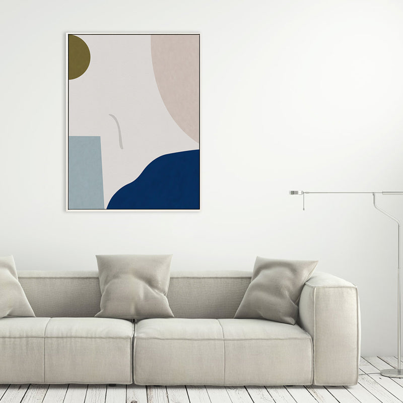 Brehn | Neoteric Grafische Leinwanddruck Nordisch Original Abstrakte Wandkunst in Helle Farbe für Raum