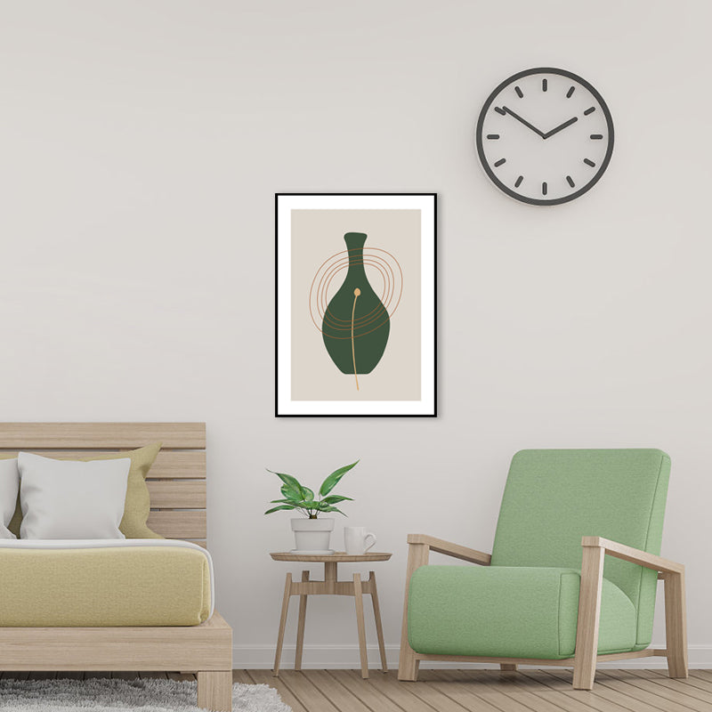 Brehn | Stillleben Keramik Zeichnung Kunst Druck Nordic Texturierte Leinwand in Sanften Farben für Zuhause