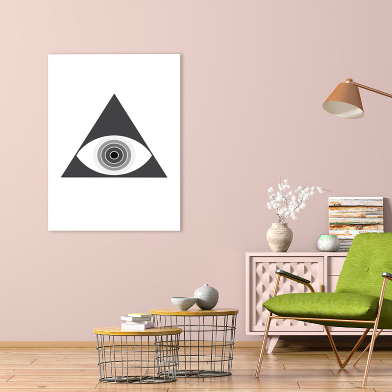 Brehn | Schwarze neuartige Muster-Wandkunst Grafik Skandinavisches strukturiertes Canvas für das Mädchenzimmer