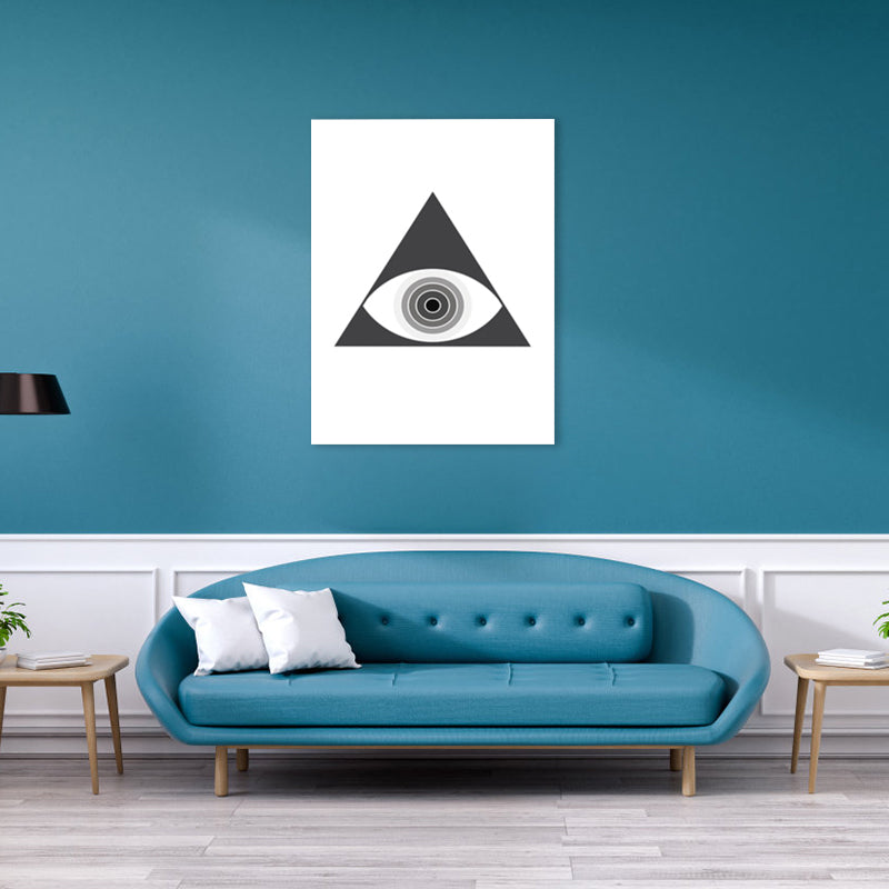 Brehn | Schwarze neuartige Muster-Wandkunst Grafik Skandinavisches strukturiertes Canvas für das Mädchenzimmer
