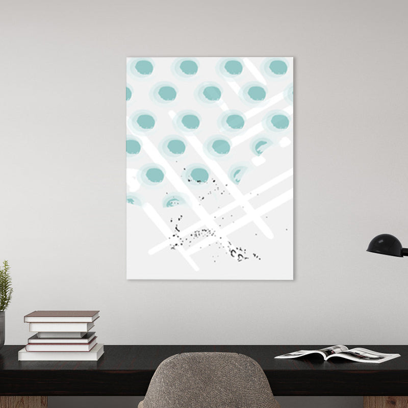 Brehn | Polka Dot Leinwanddruck Nordic Ästhetik Geometrie Wandkunst Dekor in Pastellfarbe