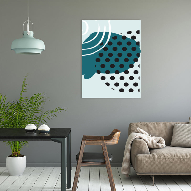 Brehn | Polka Dot Leinwanddruck Nordic Ästhetik Geometrie Wandkunst Dekor in Pastellfarbe