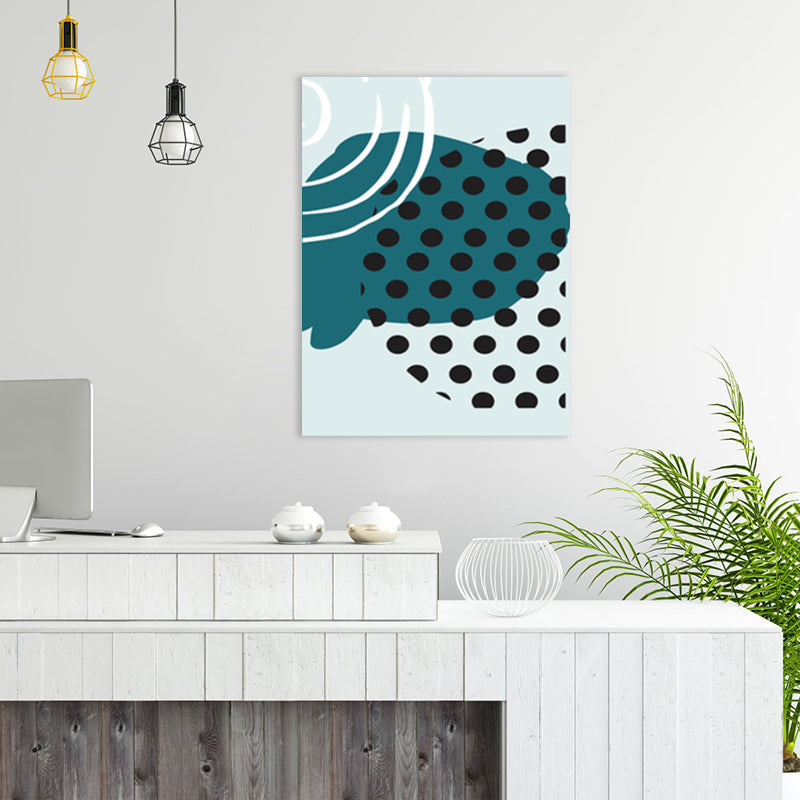 Brehn | Polka Dot Leinwanddruck Nordic Ästhetik Geometrie Wandkunst Dekor in Pastellfarbe