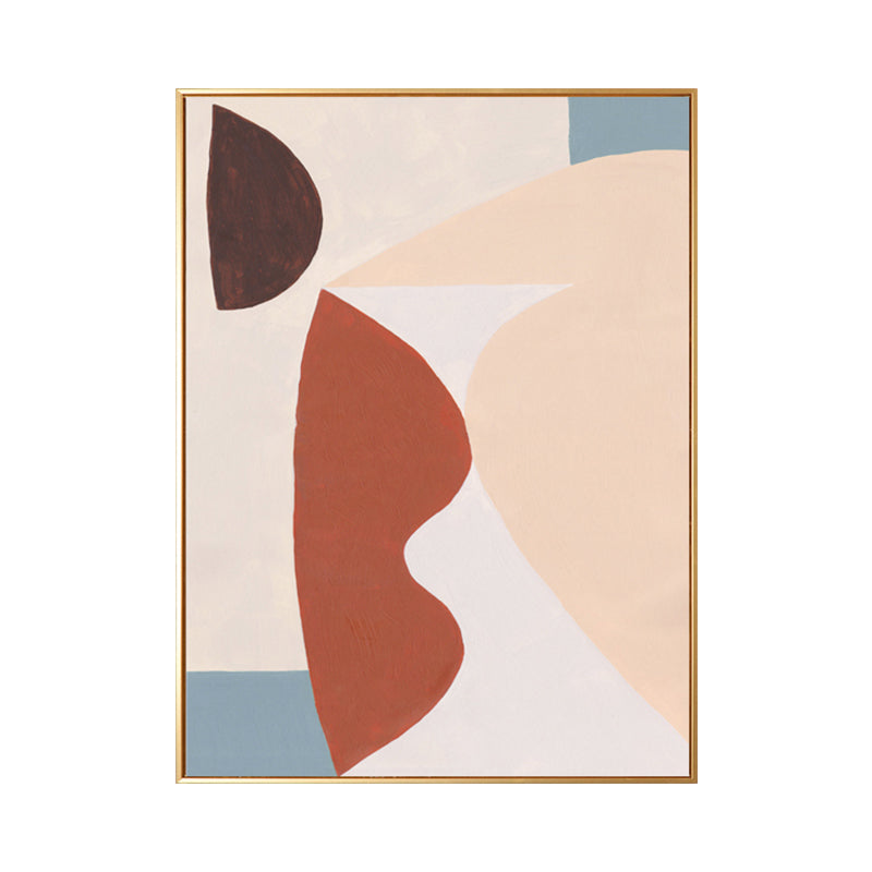 Brehn | Texturierter Pastell-Kunstdruck Nordische Illustration Abstrakte Leinwand für Hausinterieur