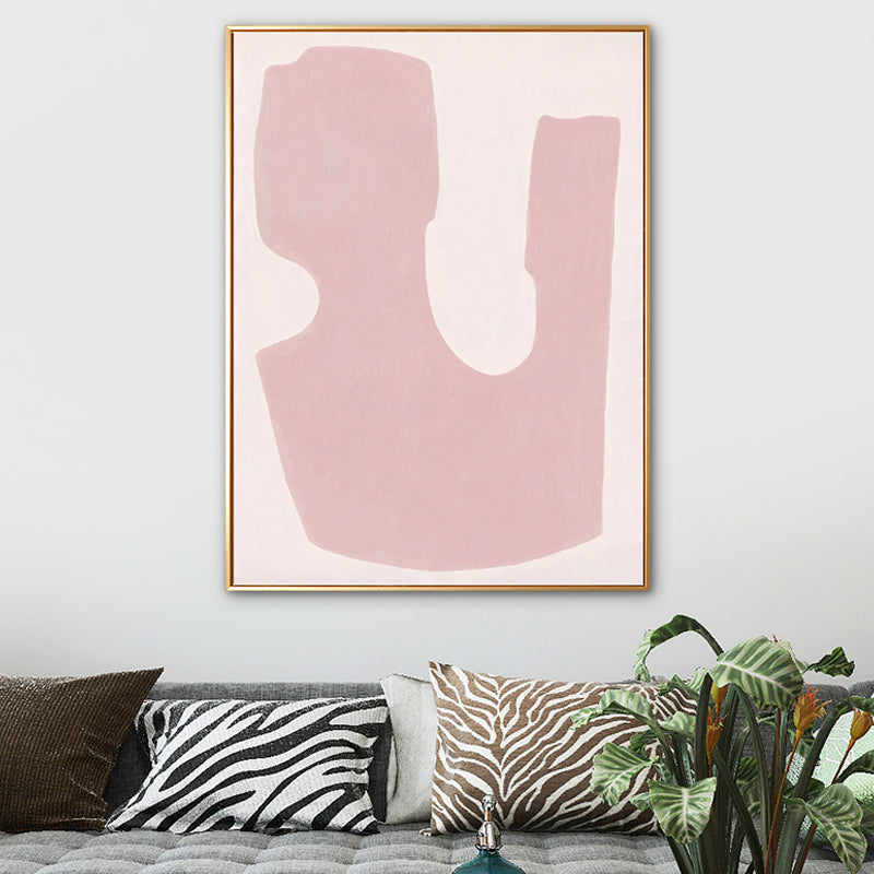 Brehn | Texturierter Pastell-Kunstdruck Nordische Illustration Abstrakte Leinwand für Hausinterieur
