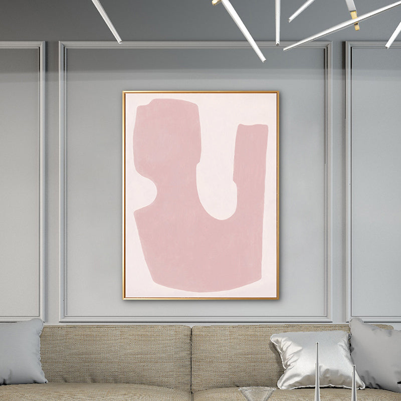 Brehn | Texturierter Pastell-Kunstdruck Nordische Illustration Abstrakte Leinwand für Hausinterieur