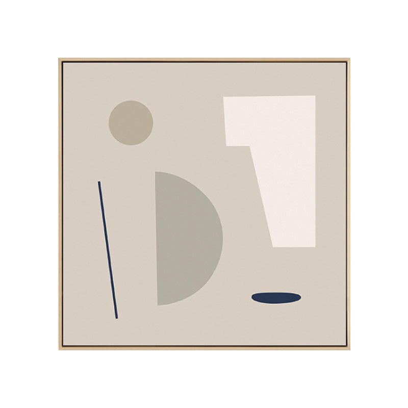 Brehn | Geometrische Formen Leinwand Kunst Nordisch Bezaubernde Abstrakte Wanddekoration in Heller Farbe