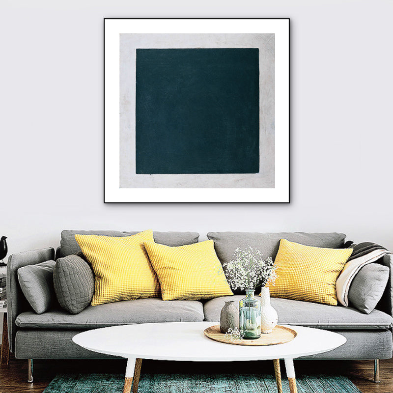 Brehn | Einfacher Stil Geometrische Kunst Druck Leinwand Texturiert Dunkle Farb Wanddekoration für Flur
