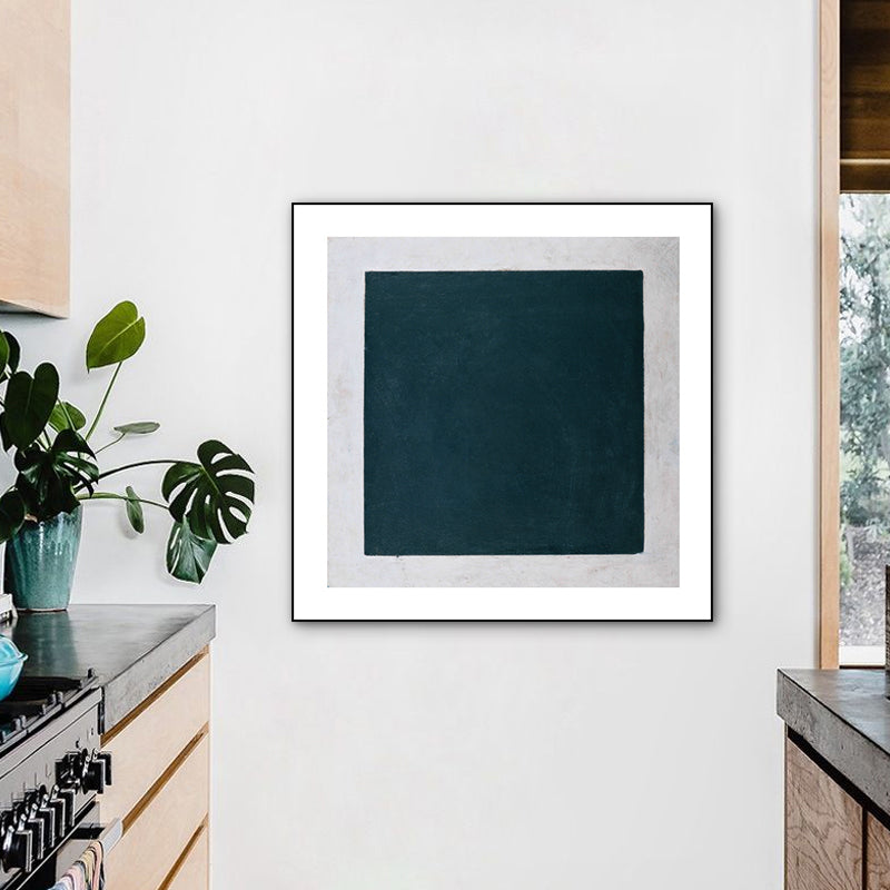 Brehn | Einfacher Stil Geometrische Kunst Druck Leinwand Texturiert Dunkle Farb Wanddekoration für Flur