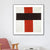 Brehn | Einfacher Stil Geometrische Kunst Druck Leinwand Texturiert Dunkle Farb Wanddekoration für Flur