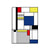Brehn | Mondrian Geometrisches Gemälde Leinwand Nordic Texturiertes Wandkunst in Mehrfarben für Raum