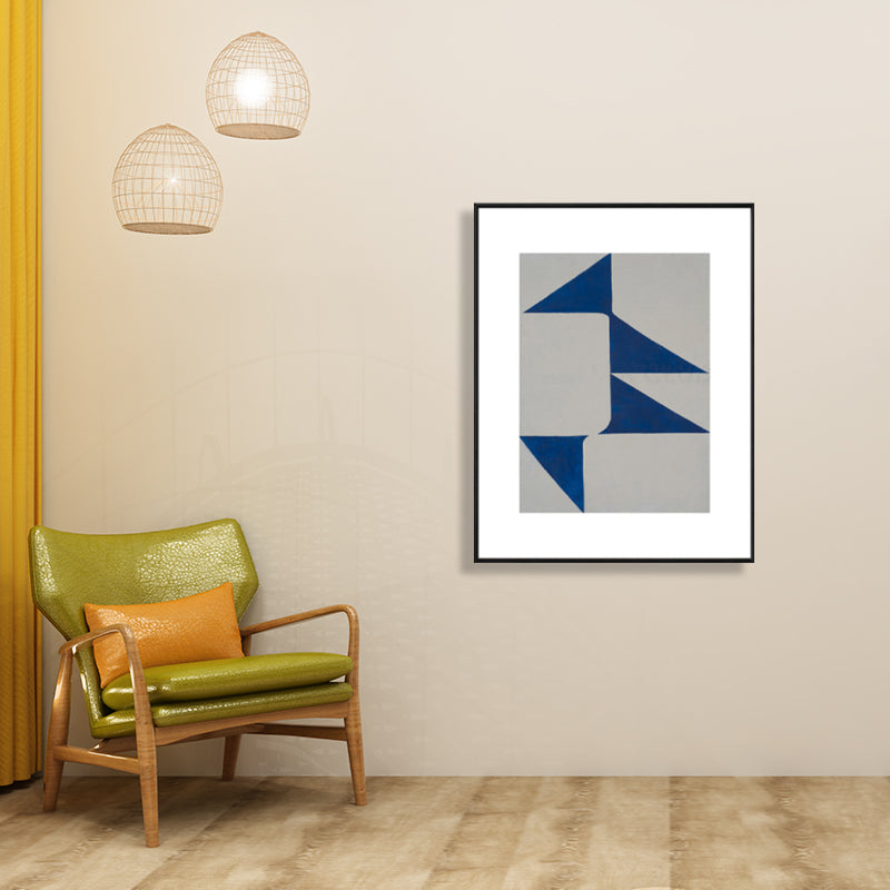 Brehn | Illustration Einfachheit Leinwanddruck Dunkle Farbe Geometrische Wandkunst für Hausinterieur