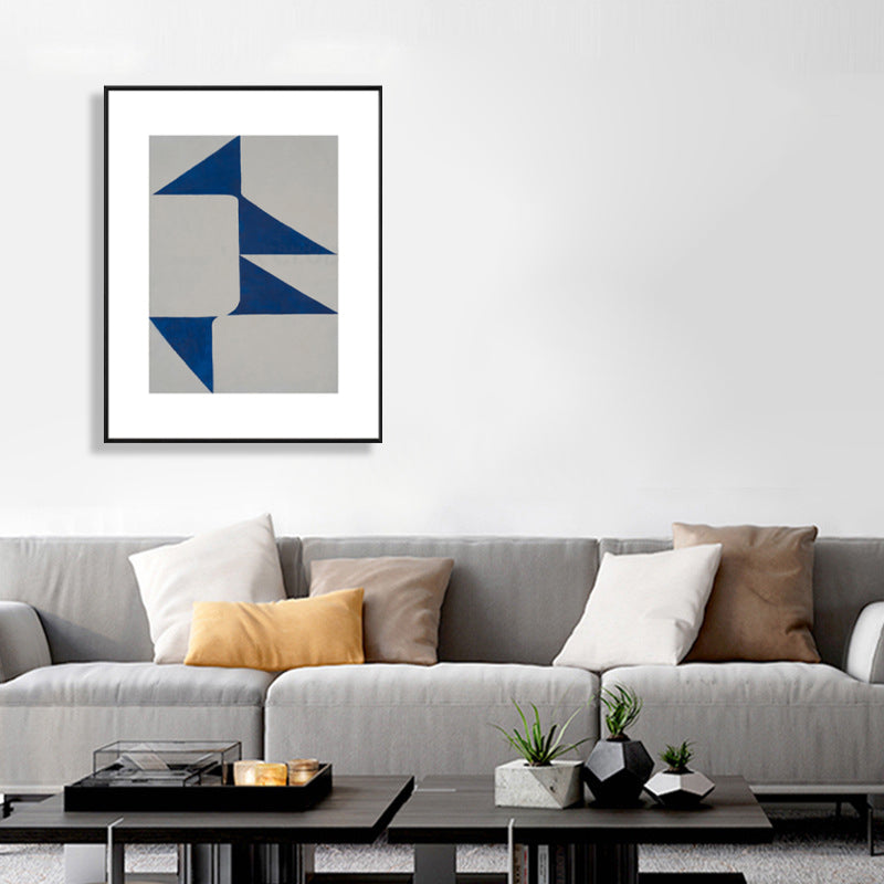 Brehn | Illustration Einfachheit Leinwanddruck Dunkle Farbe Geometrische Wandkunst für Hausinterieur