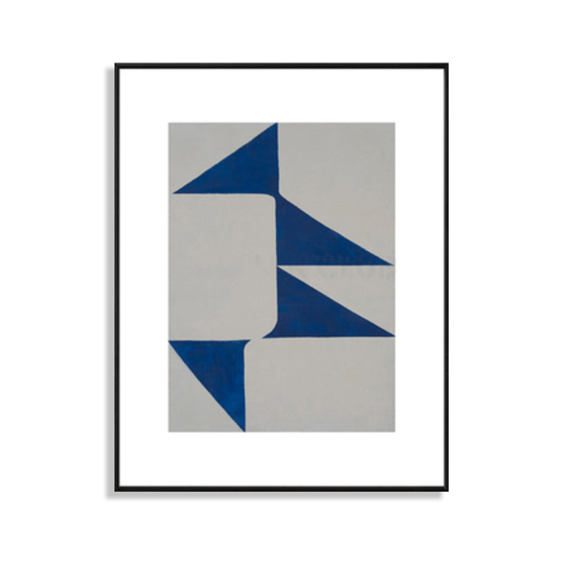 Brehn | Illustration Einfachheit Leinwanddruck Dunkle Farbe Geometrische Wandkunst für Hausinterieur